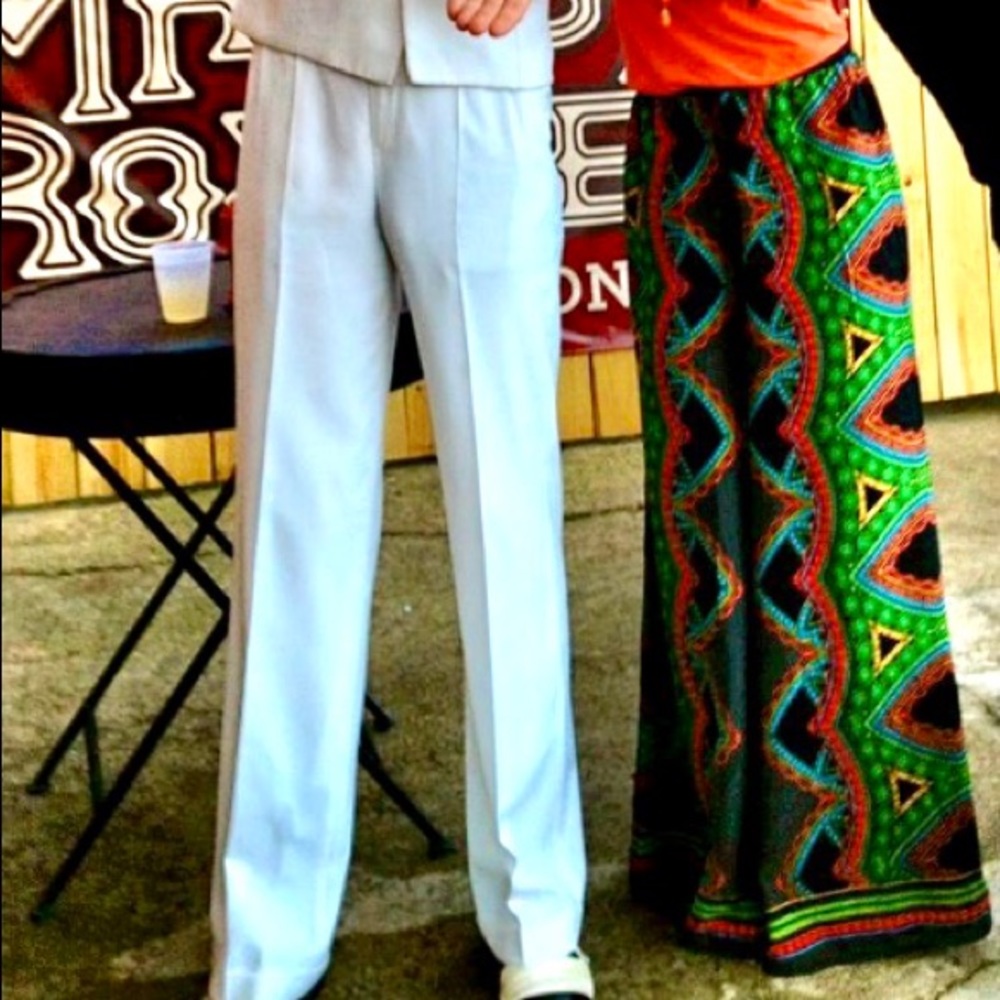 Colorful Flared summer pants